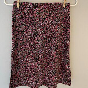 Flower Print Skirt